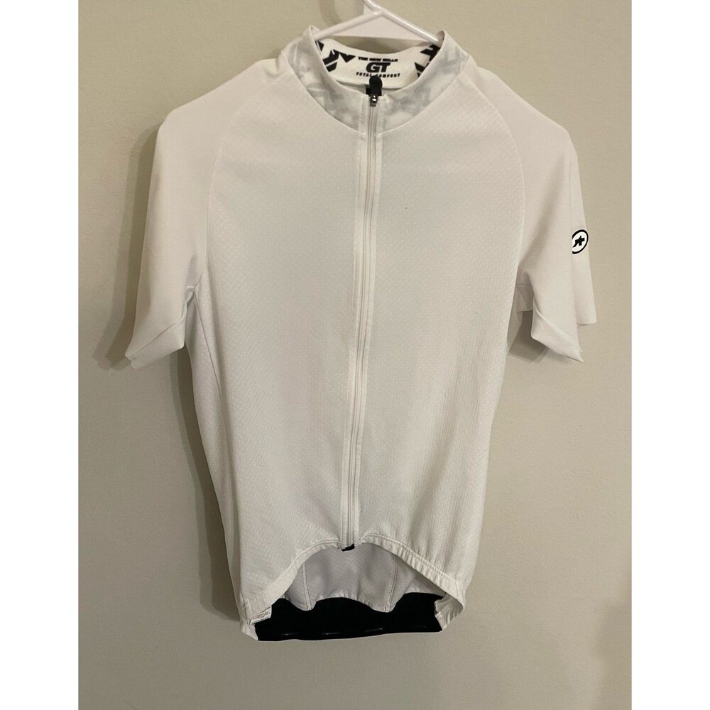 White Assos New Mille GT Women’s Cycling Bike Jersey Shirt, Size Adult Medium